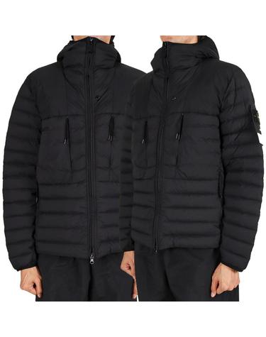 스톤아일랜드 26FW 남성 와펜 패치 심리스 터널 나일론 다운 자켓 블랙 L2S154100107 S0183 V0029
