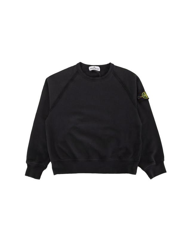 스톤아일랜드 스톤아일랜드 26SS 키즈 와펜 패치 맨투맨 블랙 L1S166100015 S0040 V0029 6-8Y 착용컷