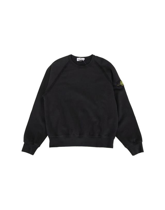 스톤아일랜드 스톤아일랜드 26SS 키즈 와펜 패치 맨투맨 블랙 L1S166100015 S0040 V0029 10-12Y 착용컷