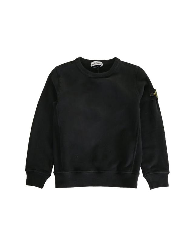 스톤아일랜드 스톤아일랜드 26FW 키즈 와펜 패치 맨투맨 블랙 L2S166100001 S0A20 V0029 10-12Y 착용컷