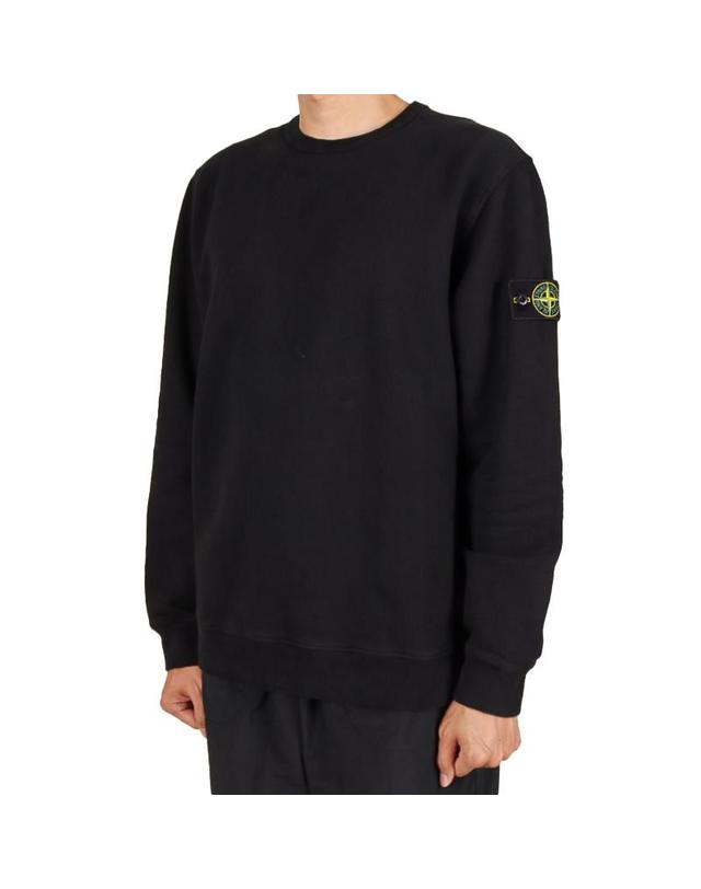 스톤아일랜드 스톤아일랜드 26FW 남성 와펜 패치 기모 맨투맨 블랙 L2S156100049 S0A20 V0029 착용컷
