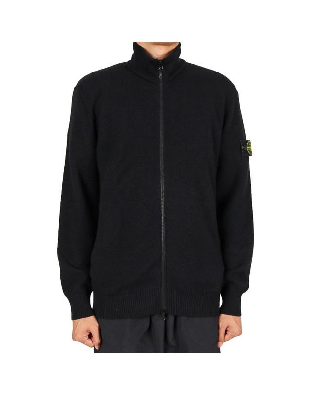 스톤아일랜드 스톤아일랜드 26FW 남성 와펜 패치 울 집업 자켓 블랙 L2S155100012 S01C4 V0029 착용컷