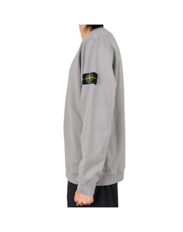 스톤아일랜드 스톤아일랜드 26FW 남성 와펜 패치 기모 맨투맨 그레이 L2S156100049 S0A20 V0060 착용컷