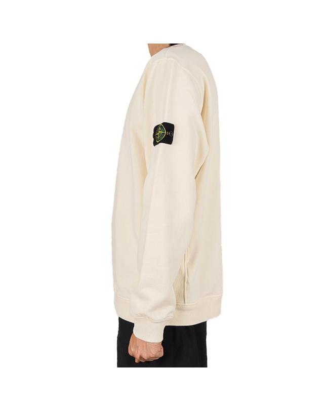 스톤아일랜드 스톤아일랜드 26FW 남성 와펜 패치 기모 맨투맨 아이보리 L2S156100049 S0A20 V0093 착용컷