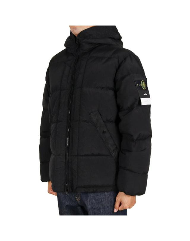 스톤아일랜드 스톤아일랜드 26FW 남성 나일론 메탈 에코닐 후드 다운 자켓 블랙 L2S154100019 S0019 V0029 착용컷