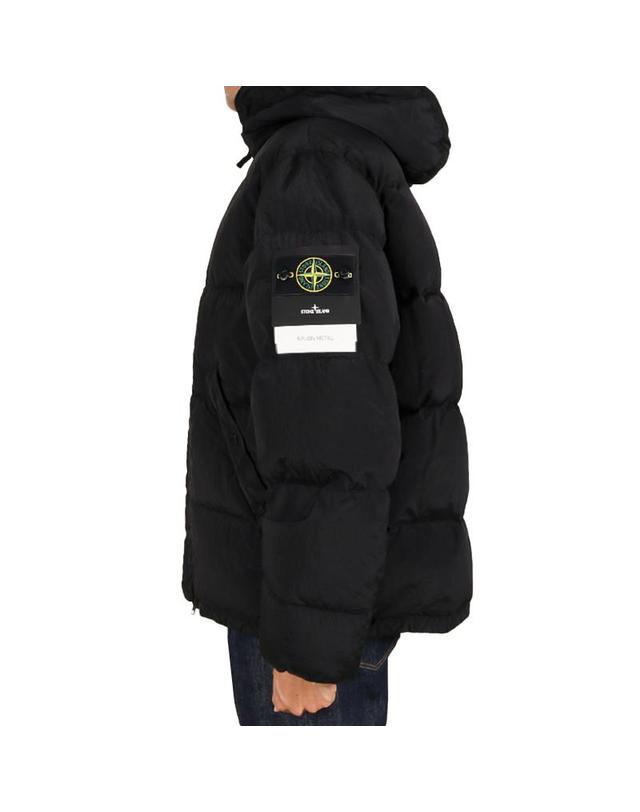 스톤아일랜드 스톤아일랜드 26FW 남성 나일론 메탈 에코닐 후드 다운 자켓 블랙 L2S154100019 S0019 V0029 착용컷