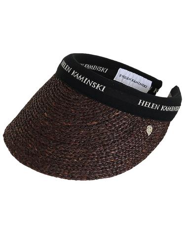 헬렌카민스키 여성 비앙카 8 바이저햇 초콜릿블랙로고 HAT52204 CHOCOLATEBLACKLOGO