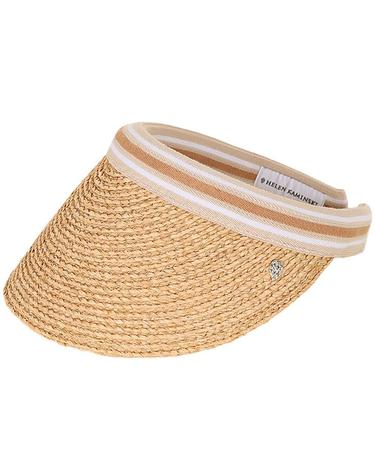 헬렌카민스키 26SS 여성 비앙카 10 바이저햇 네츄럴누가스트라이프 HAT52490 NATURALNOUGATSTRIPE