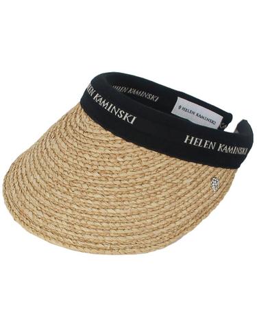 헬렌카민스키 26FW 여성 비앙카 바이저햇 네츄럴블랙로고 HAT50265 NATURALBLACKLOGO