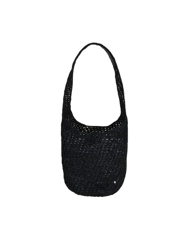 헬렌카민스키 헬렌카민스키 26SS 여성 라니 라피아 크로셰 숄더백 챠콜 BAG52240 CHARCOAL 착용컷