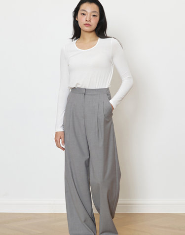 Relaxed tailored pants gray
