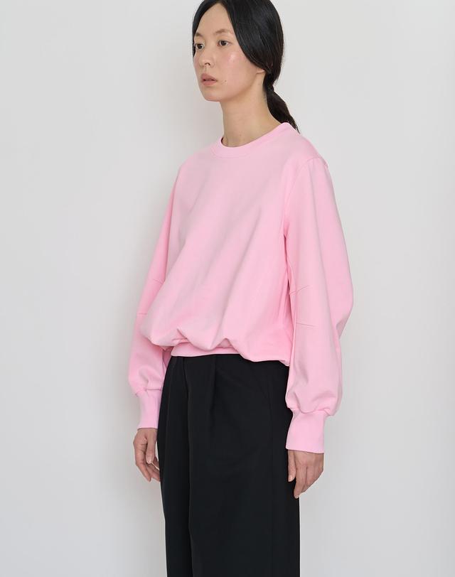 마누엘에기욤 Volume cut sweat top light pink 착용컷