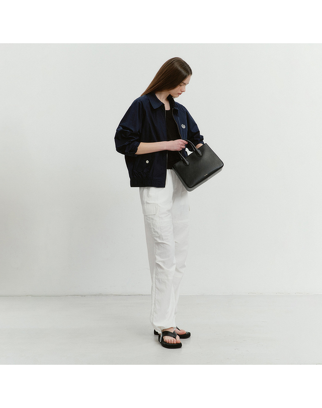 던스트 LIGHT STRING CARGO PANTS WHITE_UDPA4B225WT 흰색 착용컷
