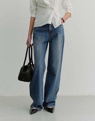 RELAXED WIDE JEANS CLASSIC BLUE_UDPA6A208B3