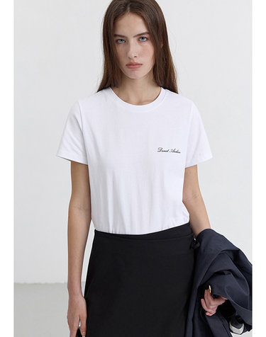 ESSENTIAL LOGO T-SHIRT WHITE_UDTS5B227WT