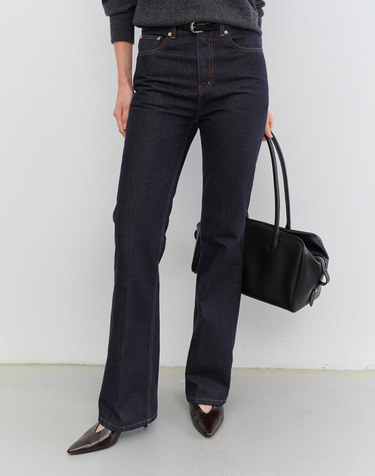 70S SEMI FLARED JEANS RAW BLUE_UDPA5C209N1