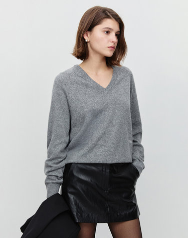 MICRO MINI VEGAN LEATHER SKIRT LEATHER BLACK_UDSK5A215BK