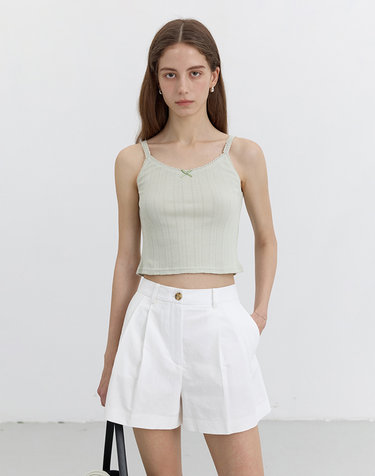 POINTELLE SLEEVELESS TOP MINT_UDTS5B221T1