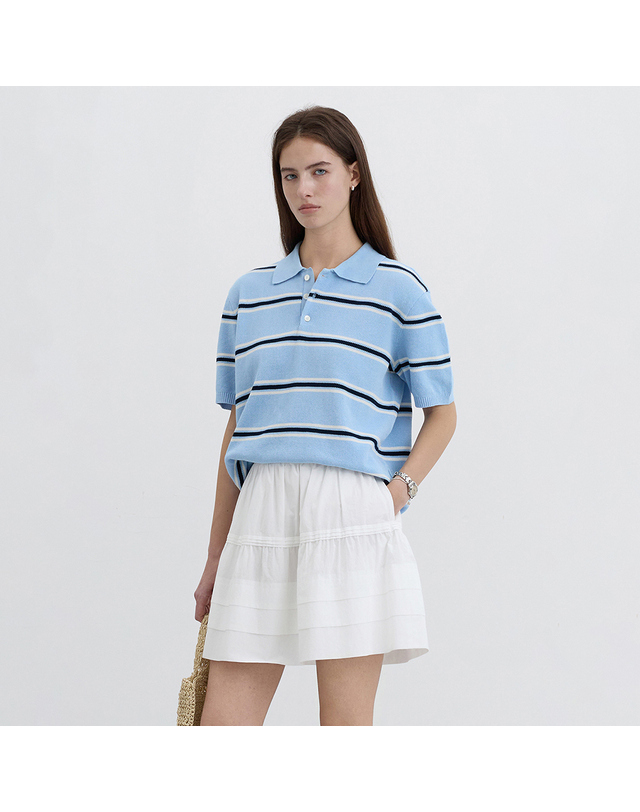 던스트 MINI FULL SKIRT IVORY_UDSK5B224IV 아이보리 착용컷
