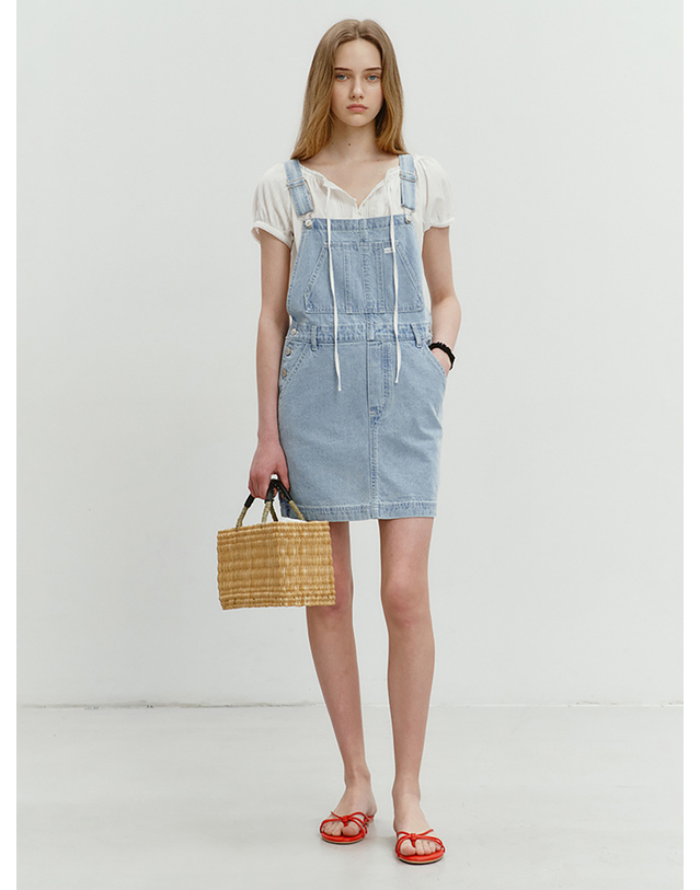 던스트 2-WAY SHIRRING BLOUSE OFF WHITE_UDBL5B223OW 흰색 착용컷