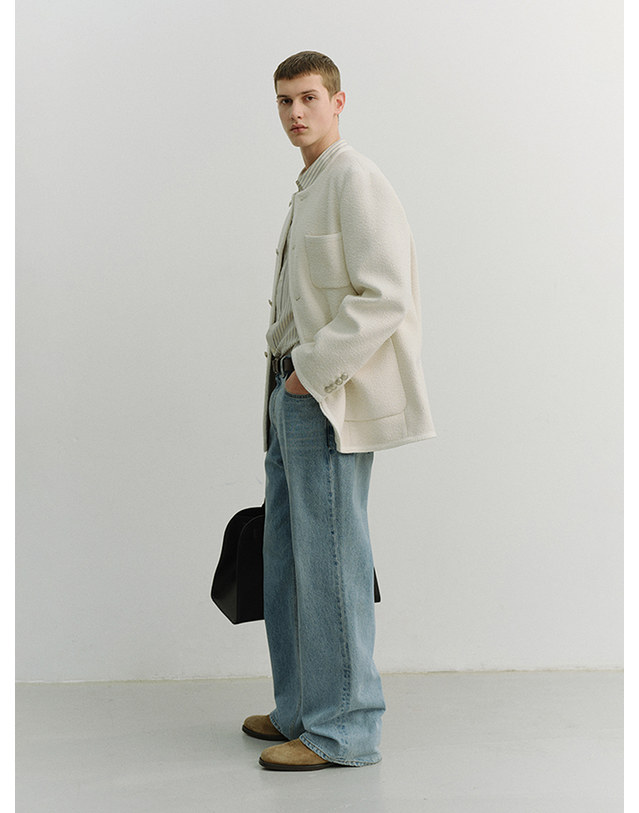 던스트 LOW RISE WIDE JEANS LIGHT BLUE_M_UDPA6A308B1 블루 착용컷