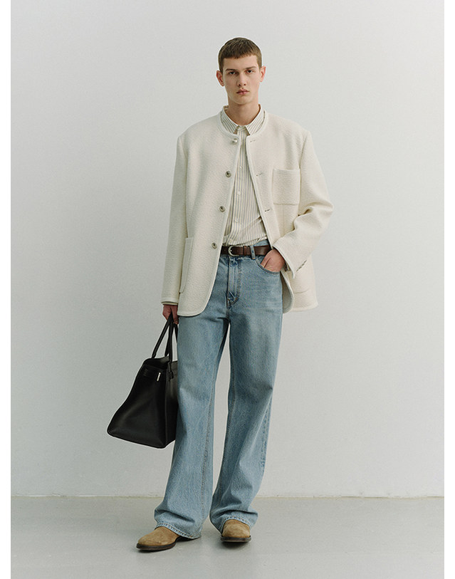 던스트 LOW RISE WIDE JEANS LIGHT BLUE_M_UDPA6A308B1 블루 착용컷