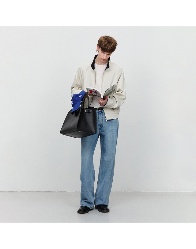 던스트 LOW RISE WIDE JEANS LIGHT BLUE_M_UDPA6A308B1 블루 착용컷