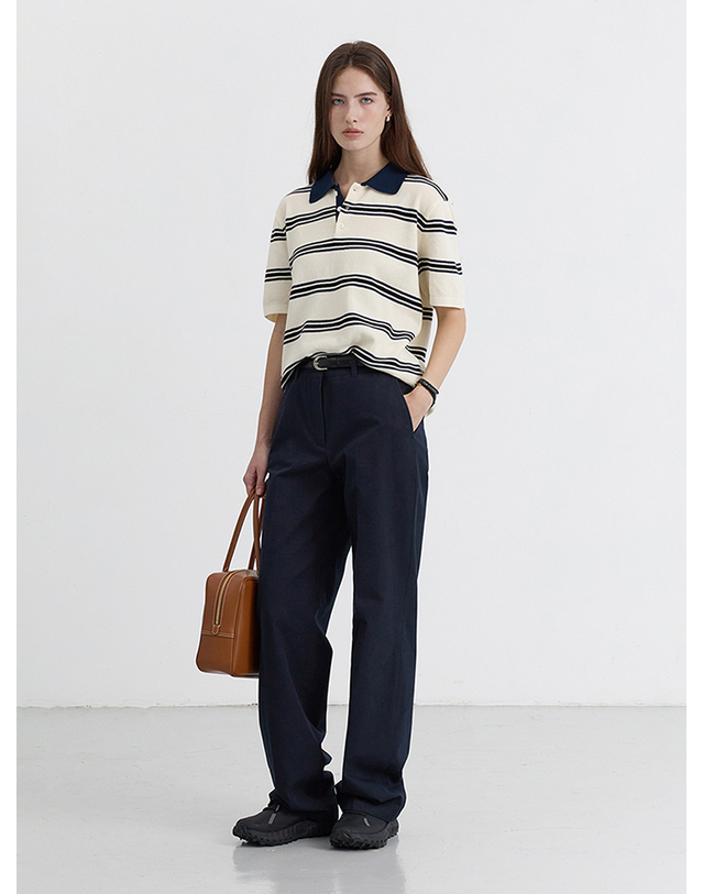 던스트 SUMMER CHINO SLACKS NAVY_UDPA5B224N2 네이비 착용컷