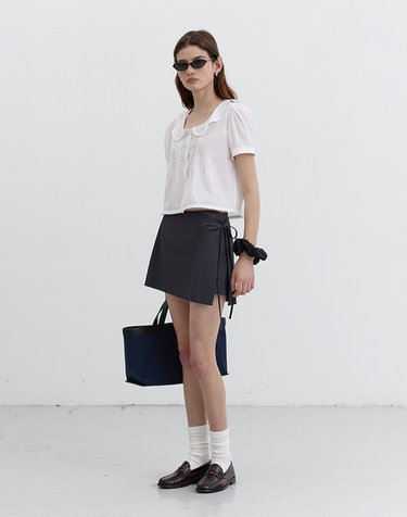 MINI SKIRT CHARCOAL GREY_UDSK5B232CG