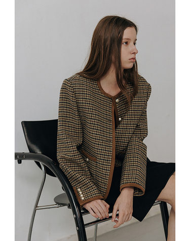 CLASSIC TWEED JACKET CHECK_UDJA5C203MU