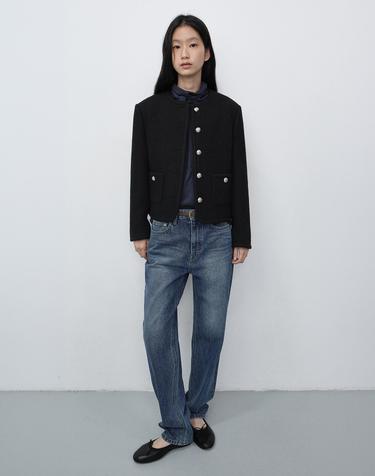 CLASSIC TWEED JACKET BLACK_UDJA6C203BK