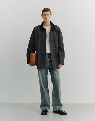 STRAIGHT SLACK JEANS GREYISH LIGHT BLUE_M_UDPA6A315B1