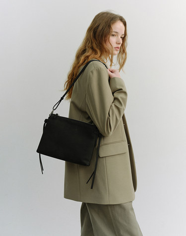 2-WAY SOFT TOUCH SUEDE BAG BLACK_UDBA6E207BK