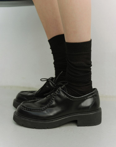 SHEER KNEE SOCKS BLACK_UDSS6E201BK