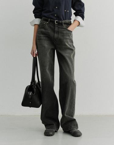 RELAXED WIDE JEANS WASHED GREY_UDPA6A208G2