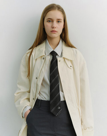 STRIPED TIE CHARCOAL GREY_UDNE6E101CG