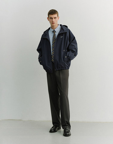 UNISEX LOGO WINDBREAKER NAVY_M_UDJU6A113N2