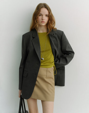 MICRO MINI SKIRT BEIGE_UDSK6A205I2