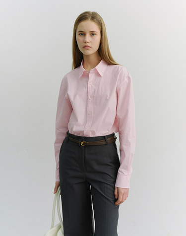 UNISEX SOFT POPLIN SHIRT SOFT PINK_UDSH6A103P1