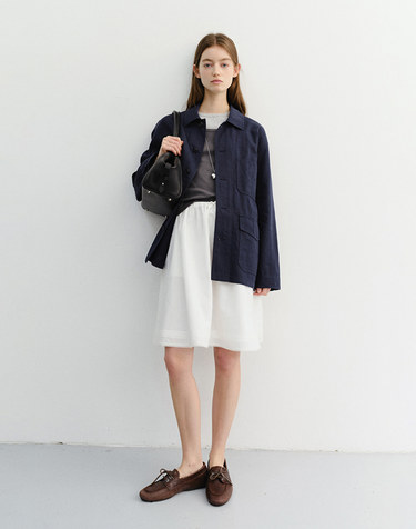 UNISEX CHORE JACKET NAVY_UDJA6B122N2