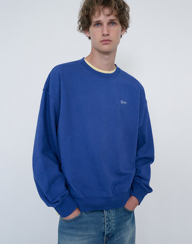 UNISEX GARMENT DYED SWEATSHIRT BLUE_M_UDTS6C115B2