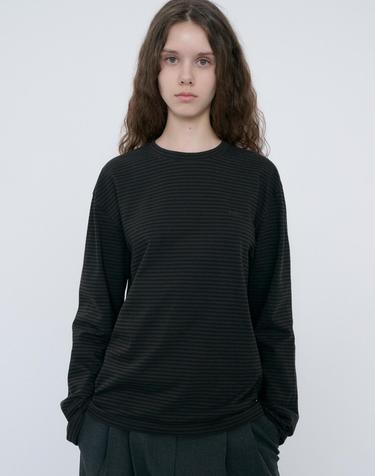 UNISEX MUTED STRIPED T-SHIRT BROWN_UDTS6C105W2