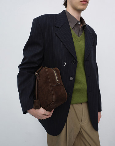CLASSIC 28 SUEDE BAG DEEP BROWN_M_UDBA6F211W3