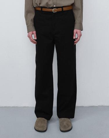STRAIGHT CHINO SLACKS BLACK_M_UDPA6C301BK