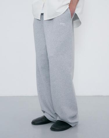 UNISEX STRAIGHT SWEATPANTS MELANGE GREY_M_UDPA6C101G2