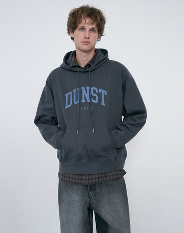 UNISEX ARCH LOGO HOODIE CHARCOAL GREY_M_UDTS6C111CG