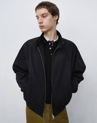 UNISEX VOLUME HARRINGTON JACKET BLACK_M_UDJU6C110BK