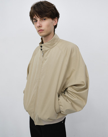 UNISEX VOLUME HARRINGTON JACKET BEIGE_M_UDJU6C110I2