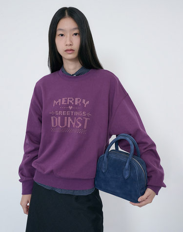 SUEDE BOSTON TOTE BAG NAVY_UDBA6F202N2