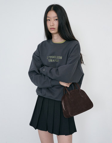 SUEDE BOSTON TOTE BAG DEEP BROWN_UDBA6F202W3